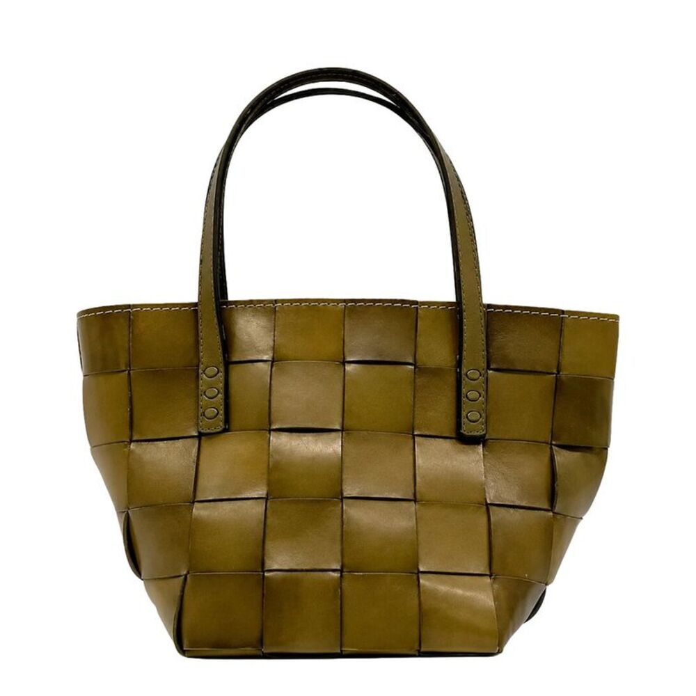 Dragon Diffusion Japan Mini Leather Tote, Green